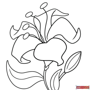 Free printable Beautiful Flower coloring page