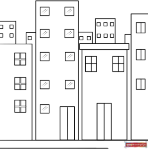 Free printable City coloring image