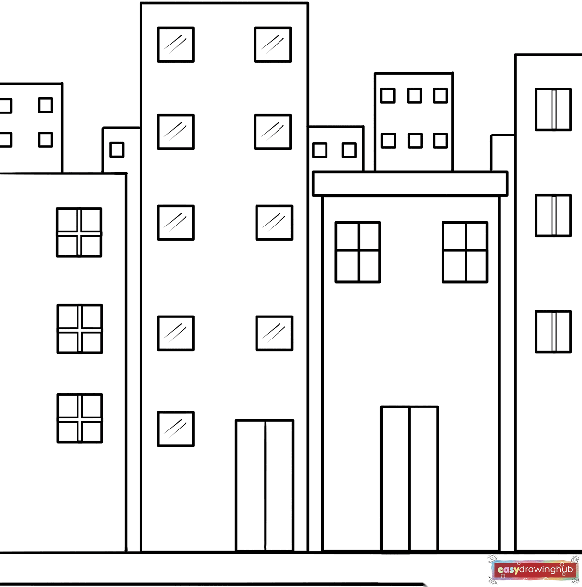 Free printable City coloring image