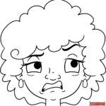 Free printable Disgusted Face coloring image