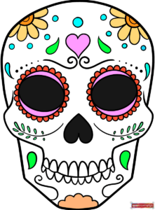 How to Draw a Day of the Dead Skull Featured Image