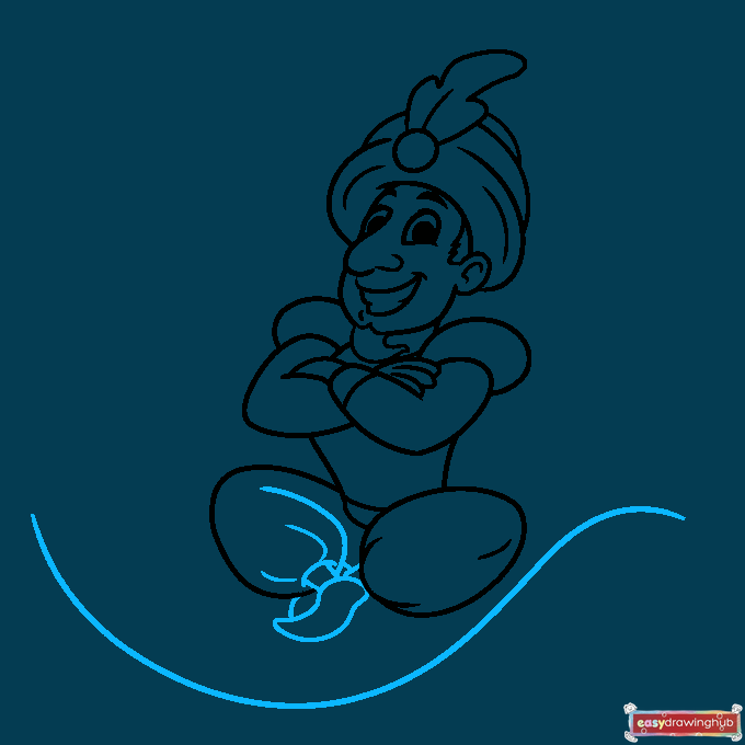 Magic Carpet Ride step-by-step drawing tutorial: step 7
