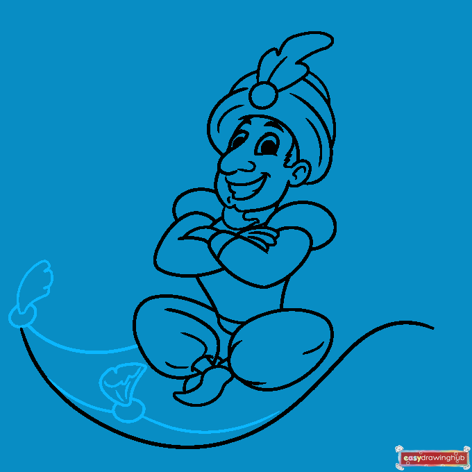 Magic Carpet Ride step-by-step drawing tutorial: step 8