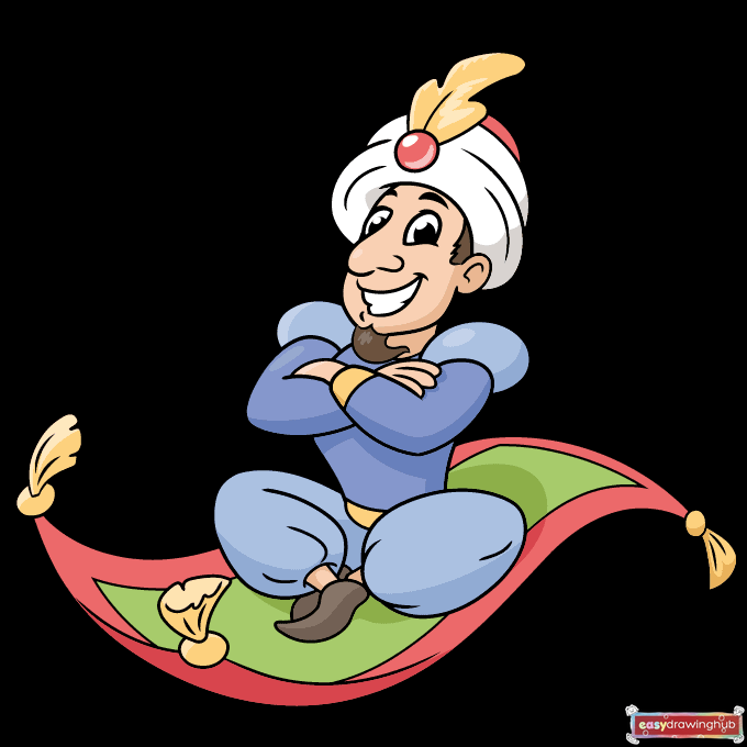 Magic Carpet Ride step-by-step drawing tutorial: step 11