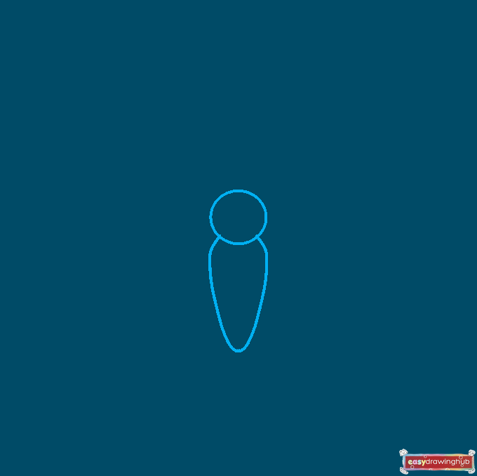 How to Draw a Moth Step 01