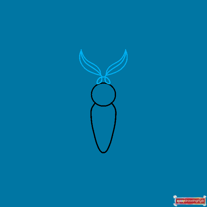 How to Draw a Moth Step 02