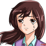 Learn how to draw a sad anime girl's face