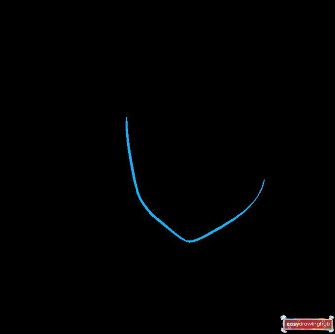 How to Draw a Sad Anime Face Step 01