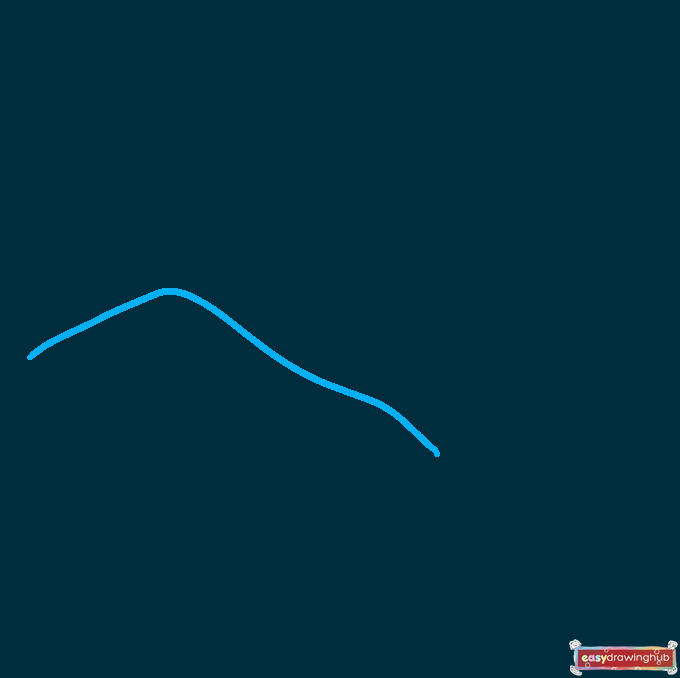 How to Draw a Sunrise Step 01