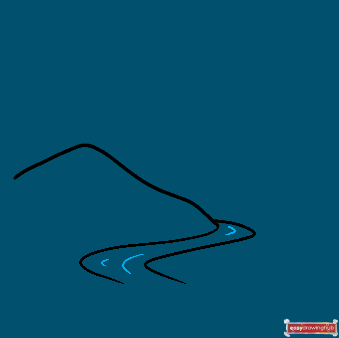 How to Draw a Sunrise Step 03