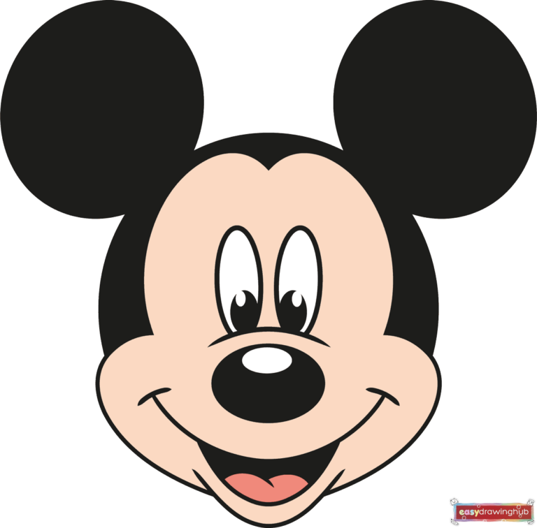 How to Draw an Easy Mickey Mouse Face Featured Image