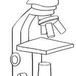 Free printable Microscope coloring image
