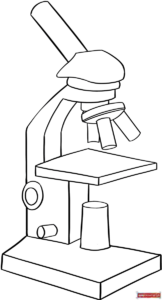 Free printable Microscope coloring image
