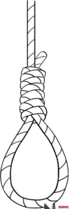 Free printable Noose coloring page
