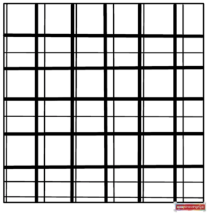 Free Printable Plaid Pattern Coloring Page - Geometric Pattern Coloring Page