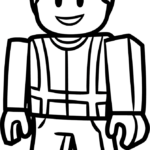Free printable roblox construction worker coloring page