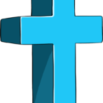 Completed 3D cross drawing featured image showing the final shaded result.