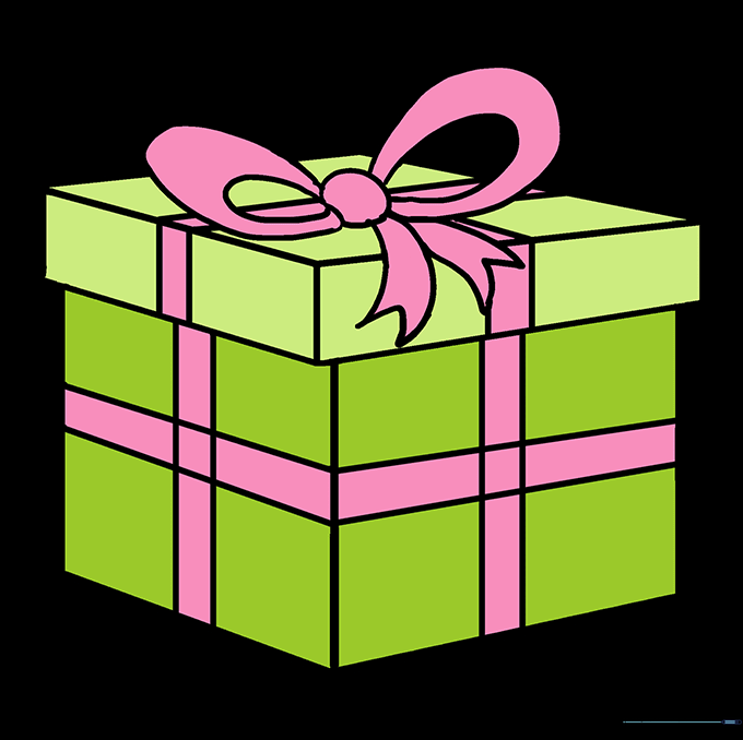 How to Draw a Christmas Present
