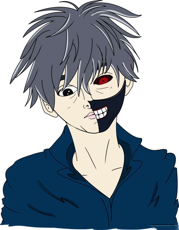 How to Draw Ken Kaneki from Tokyo Ghoul