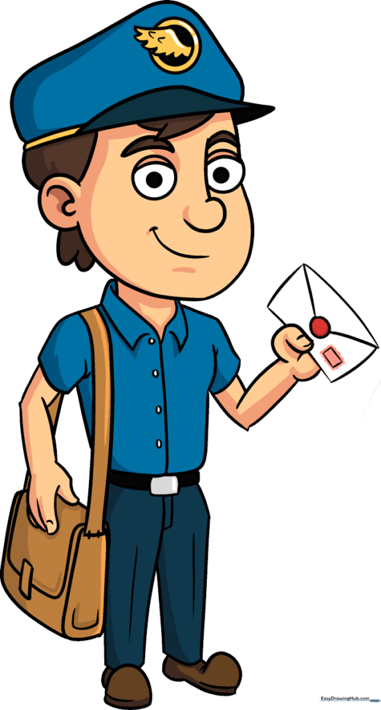 How to Draw a Postman
