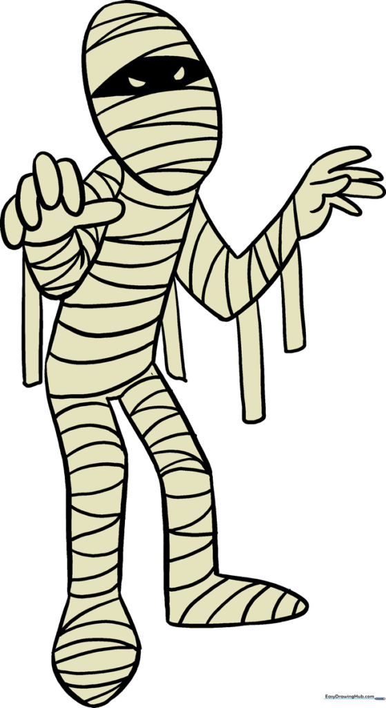 How to Draw a Mummy