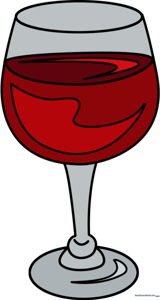 How to Draw a Wine Glass