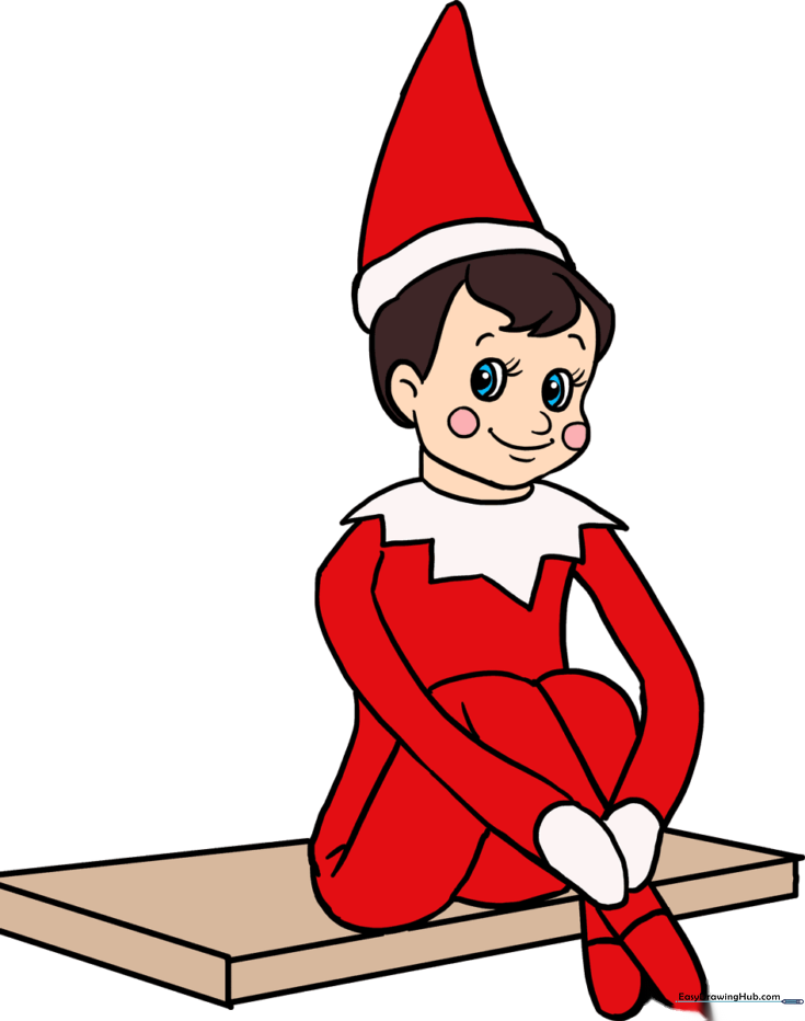 How to Draw the Elf on the Shelf