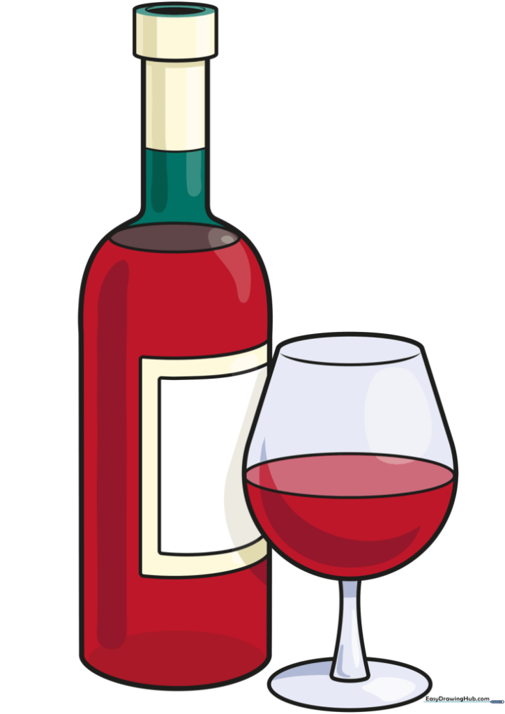 How to Draw a Wine Bottle