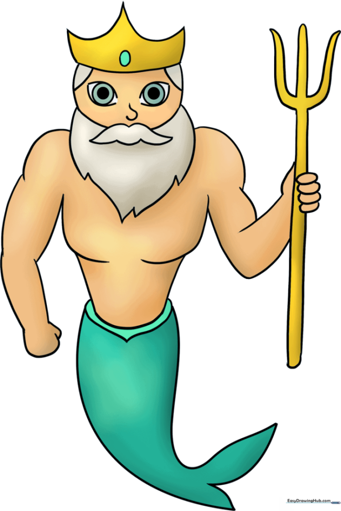 How to Draw Poseidon