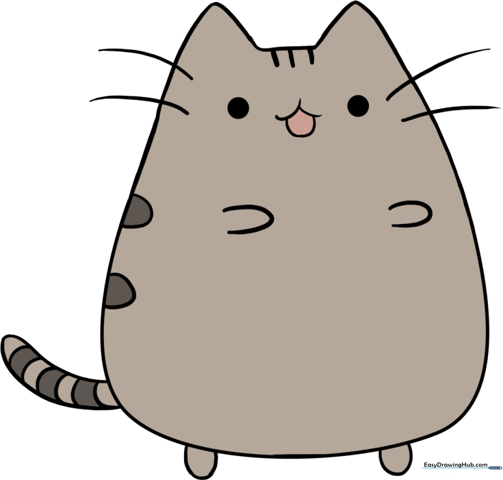 How to Draw Pusheen the Cat