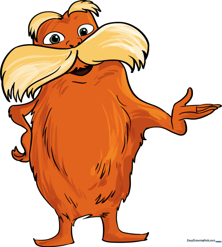 How to Draw The Lorax by Dr. Seuss