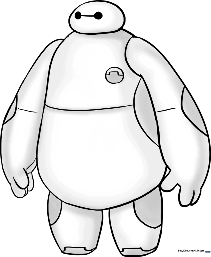 How to Draw Baymax from Big Hero 6