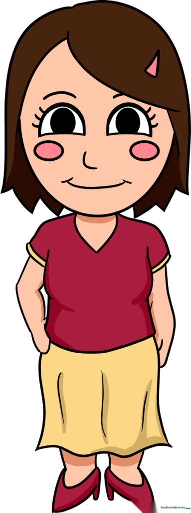 How to Draw a Cartoon Mom