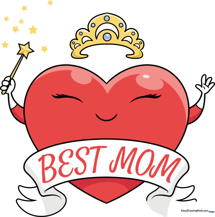 Best Mom Drawing