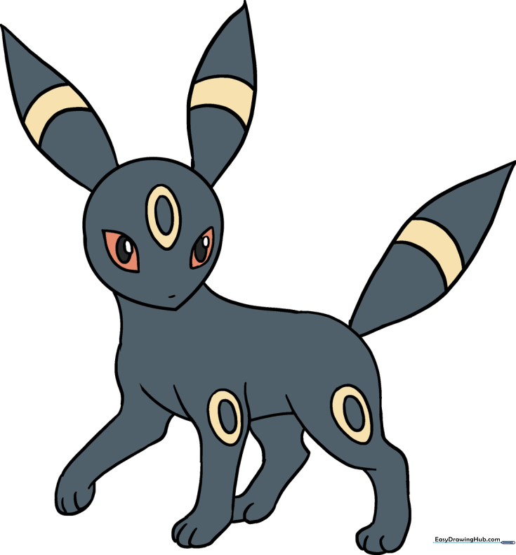 How to Draw Umbreon Pokémon
