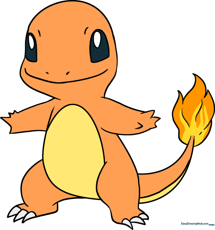 How to Draw Charmander from Pokémon
