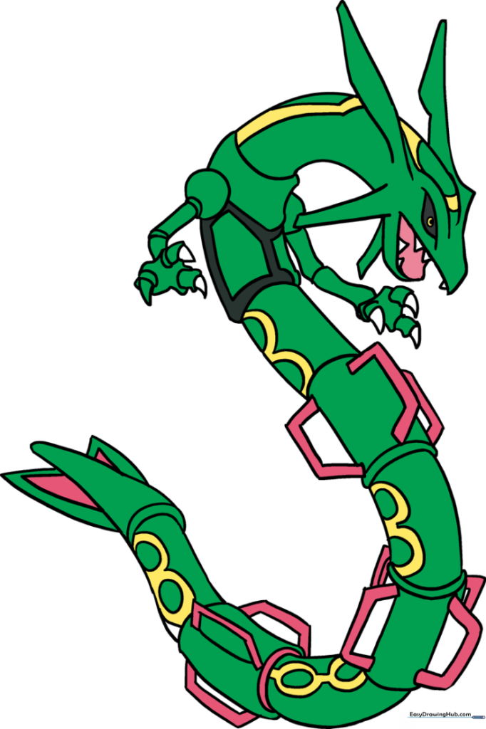 How to Draw Rayquaza Pokémon