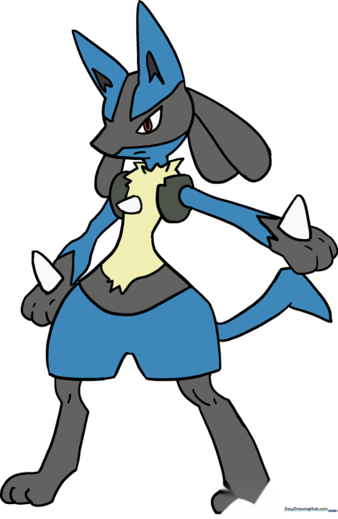 How to Draw Lucario Pokémon