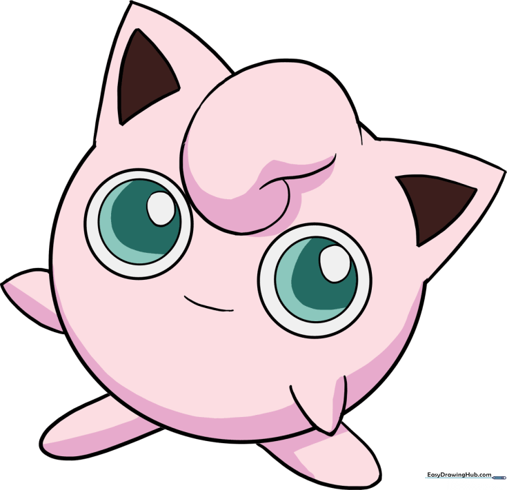 How to Draw Jigglypuff Pokémon