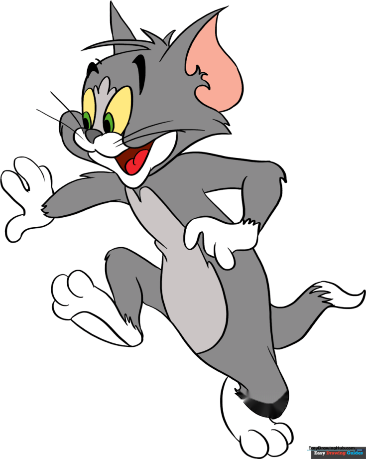 How to Draw Tom from Tom and Jerry