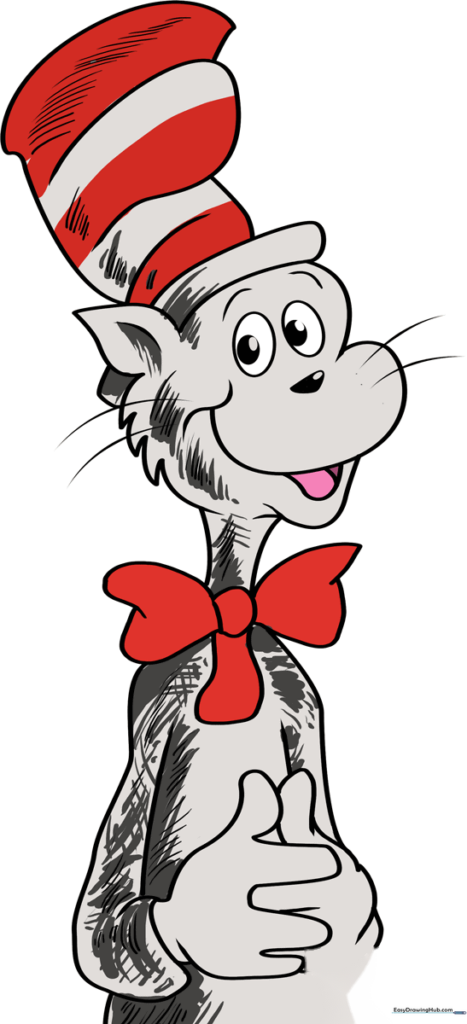 How to Draw The Cat in The Hat