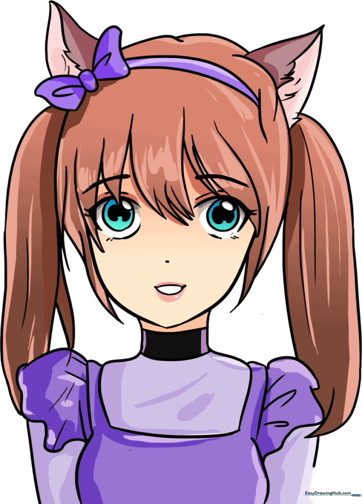 How to Draw an Anime Cat Girl