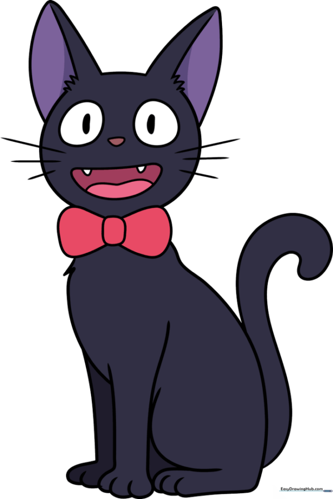 How to Draw the Jiji Cat