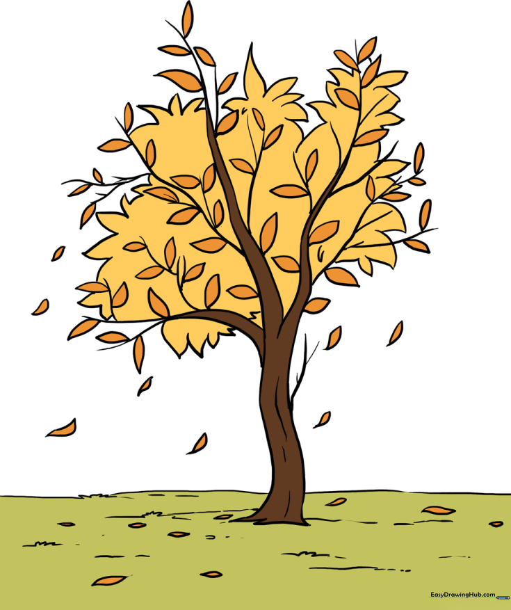How to Draw a Fall Tree