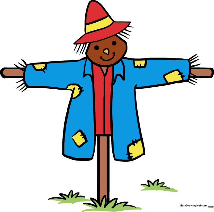 How to Draw a Scarecrow