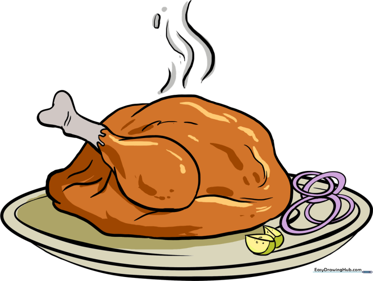 How to Draw a Turkey Dinner
