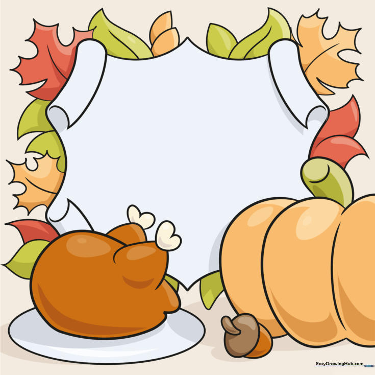 How to Draw a Thanksgiving Background