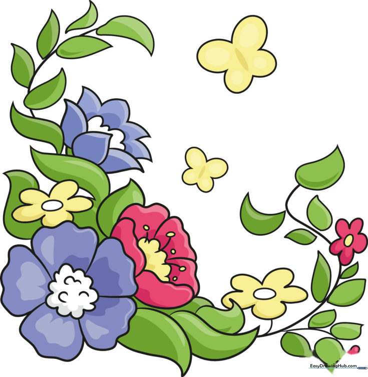 How to Draw a Floral Design