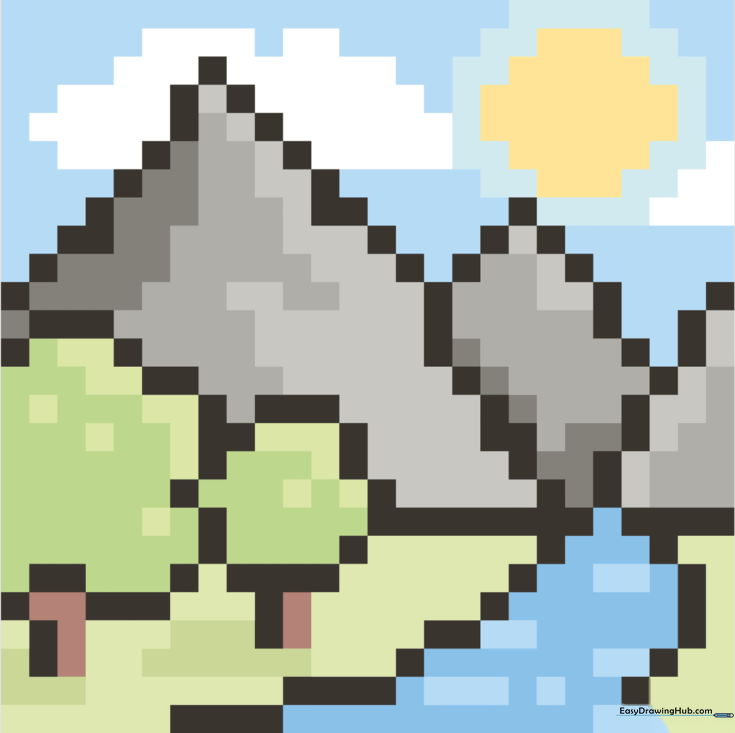Mountain Pixel Art