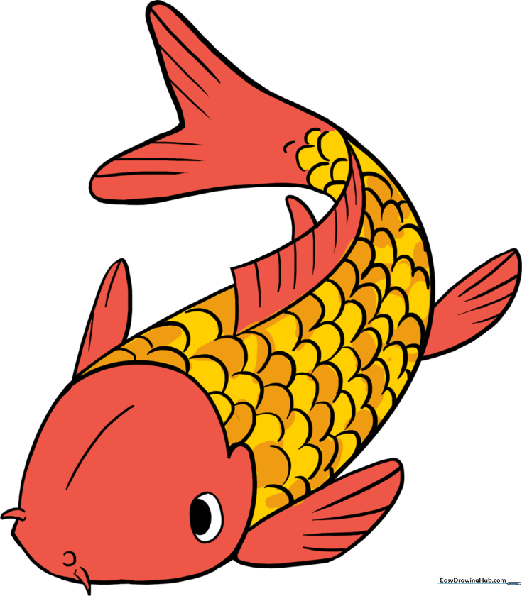 How to Draw a Koi Fish
